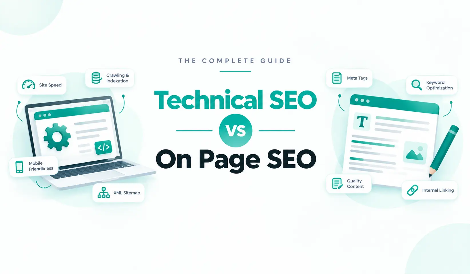 technical seo vs on page seo